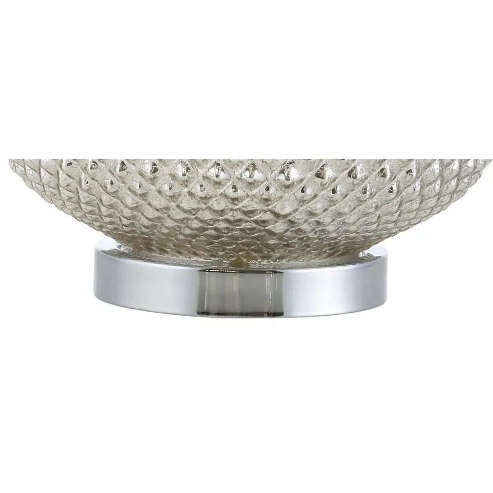 23" Silver Novelty Table Lamp LED With Drum Shade HomeRoots