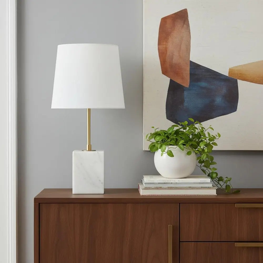 26" White Novelty Table Lamp LED With Novelty Shade HomeRoots