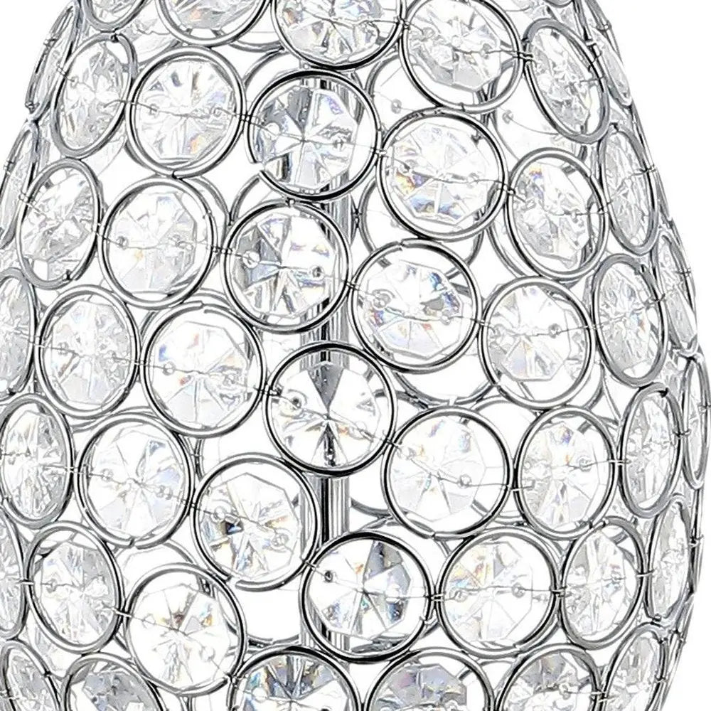 Set of Two 22" Silver Gourd Table Lamps LED With Empire Shades HomeRoots