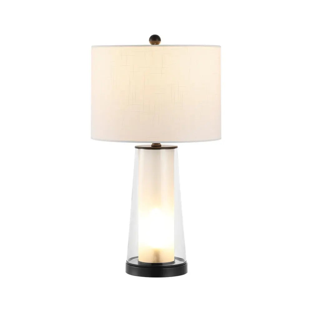 Set of Two 26" Antiqued Bronze Lighthouse Table Lamps LED With Drum Shades HomeRoots