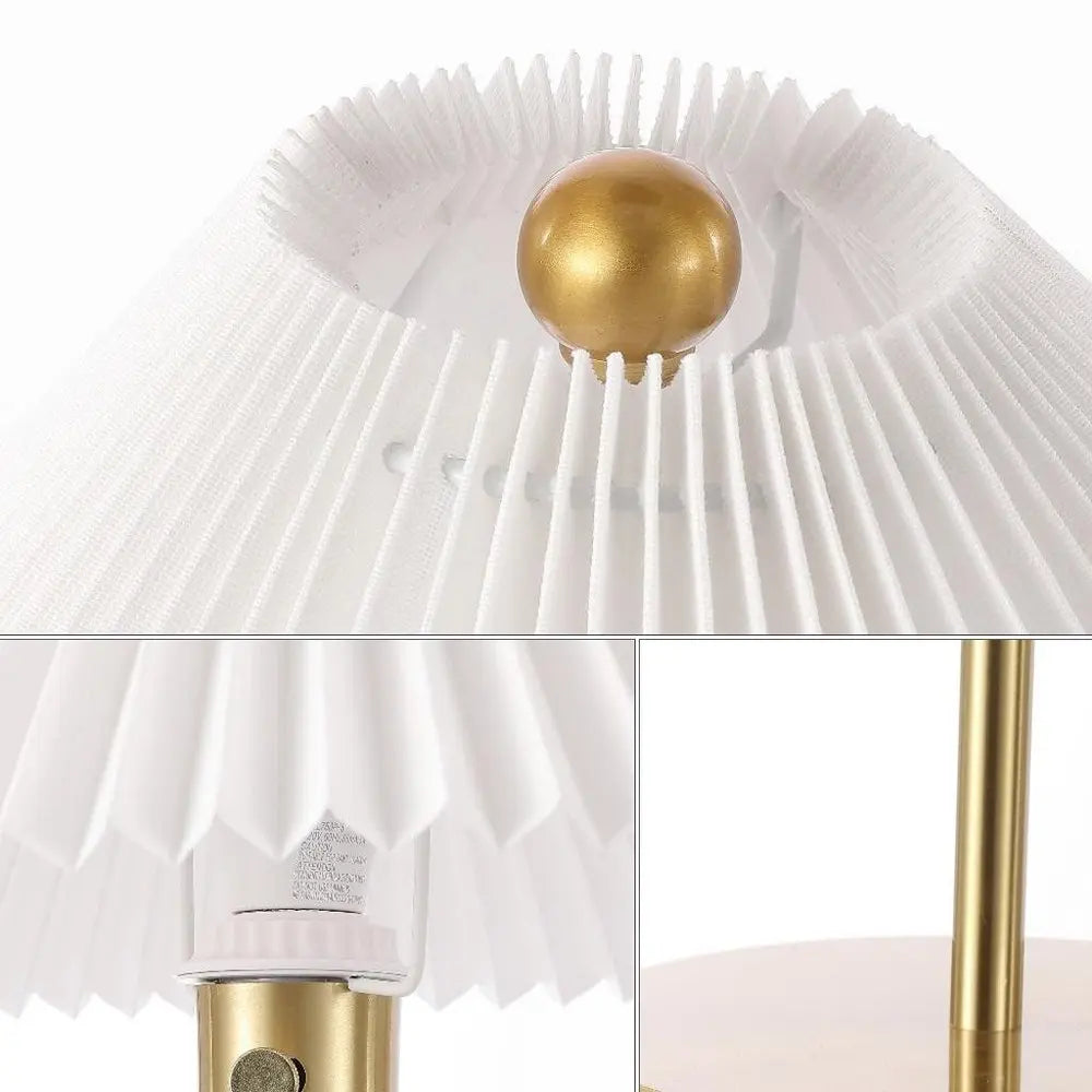 21" Gold Table Lamp LED With Empire Shade HomeRoots
