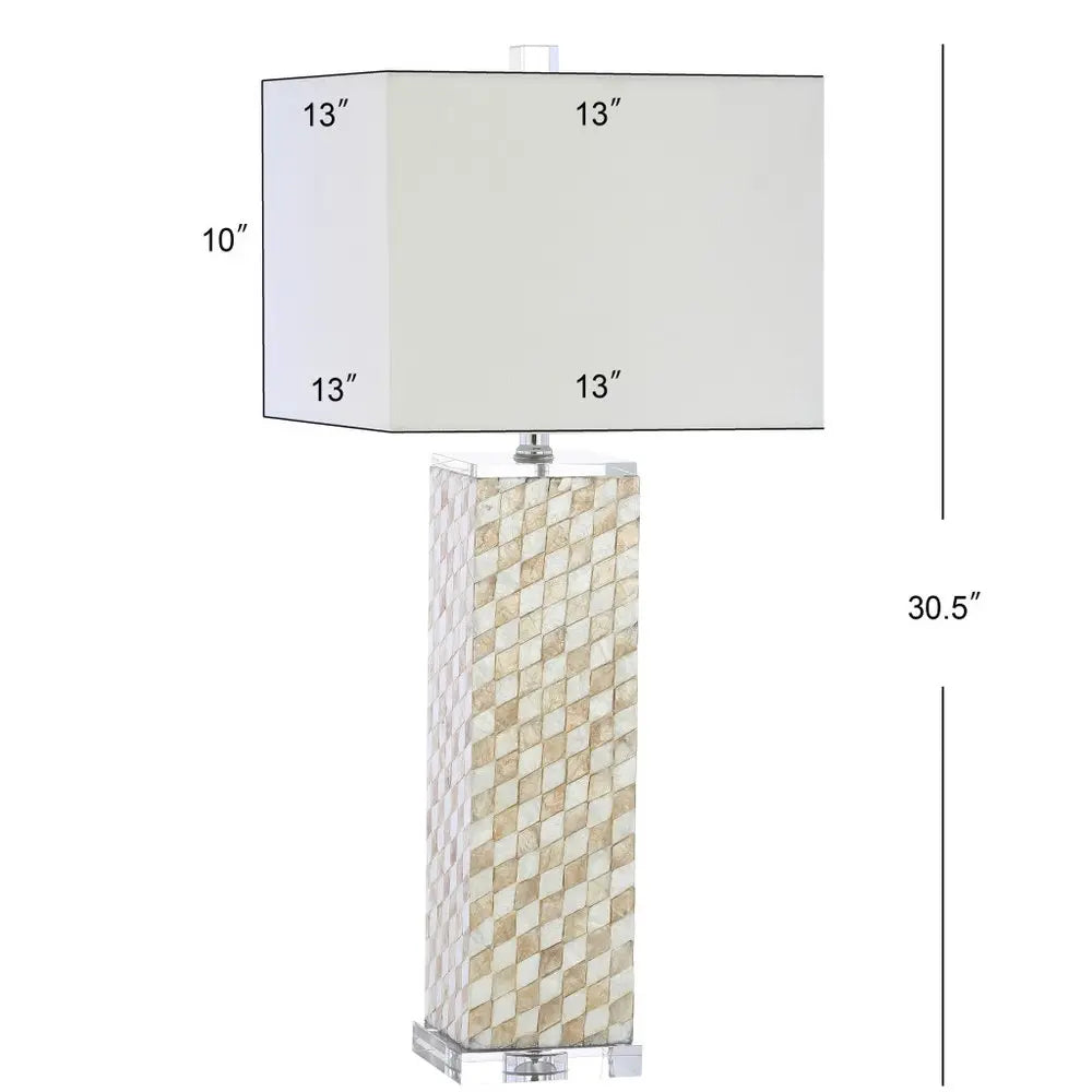 31" Clear Novelty Table Lamp LED With Shade HomeRoots