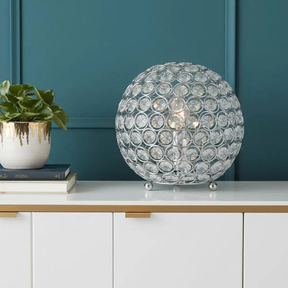 8" Silver Novelty Table Lamp LED HomeRoots