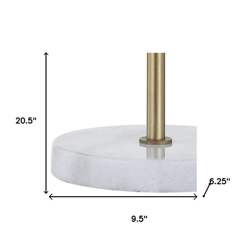 21" White Novelty Table Lamp LED HomeRoots