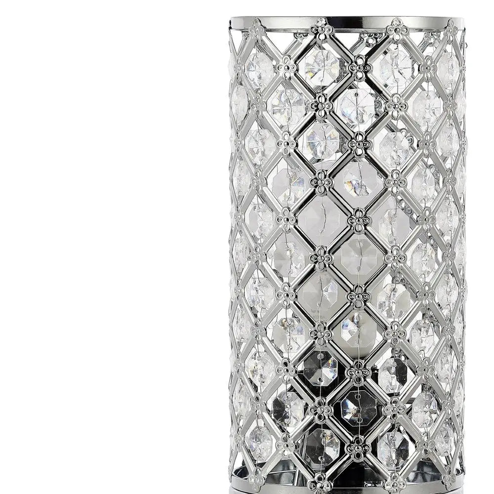 10" Silver Desk Lamp LED HomeRoots