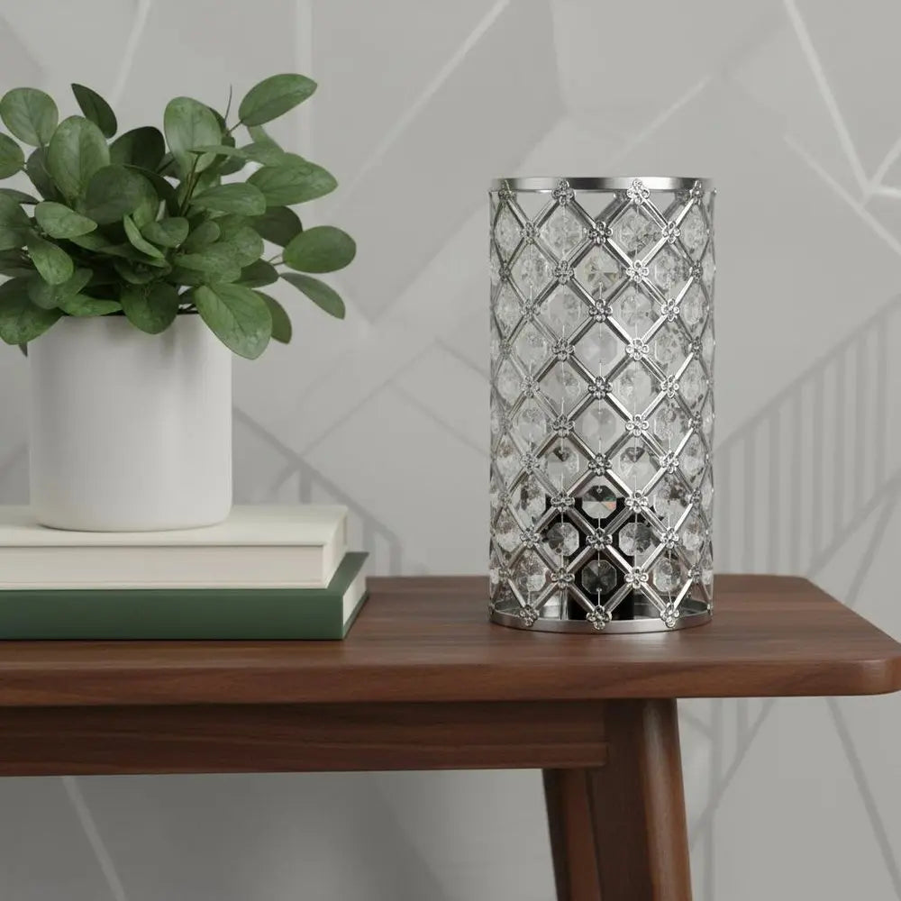 10" Silver Desk Lamp LED HomeRoots