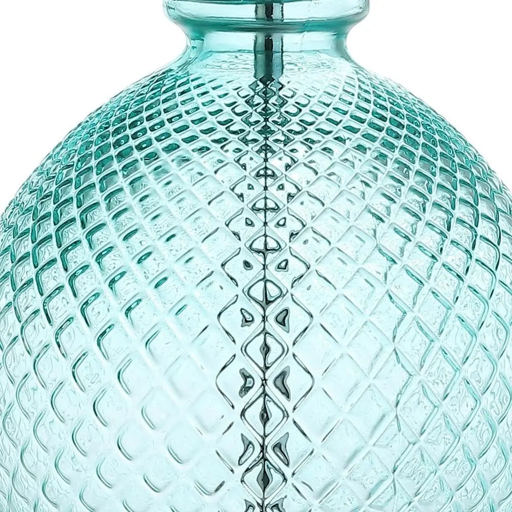 26" Clear Novelty Table Lamp LED With Drum Shade HomeRoots