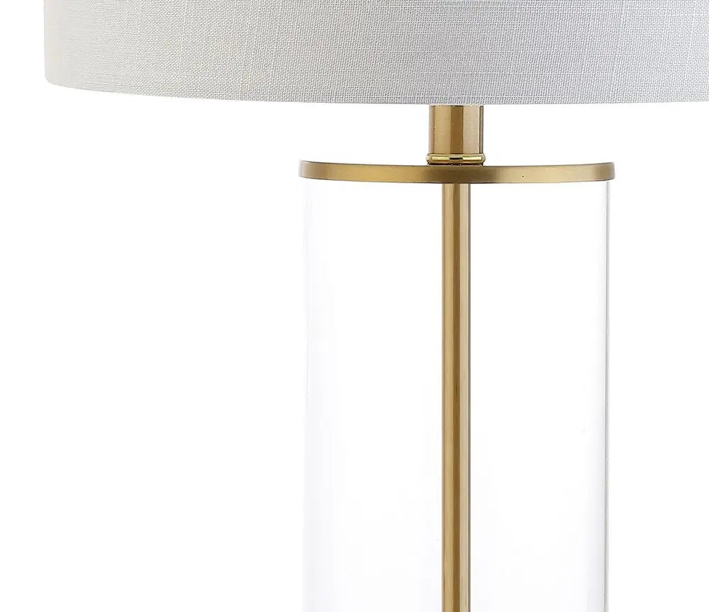 29" Gold Novelty Table Lamp LED With Drum Shade HomeRoots