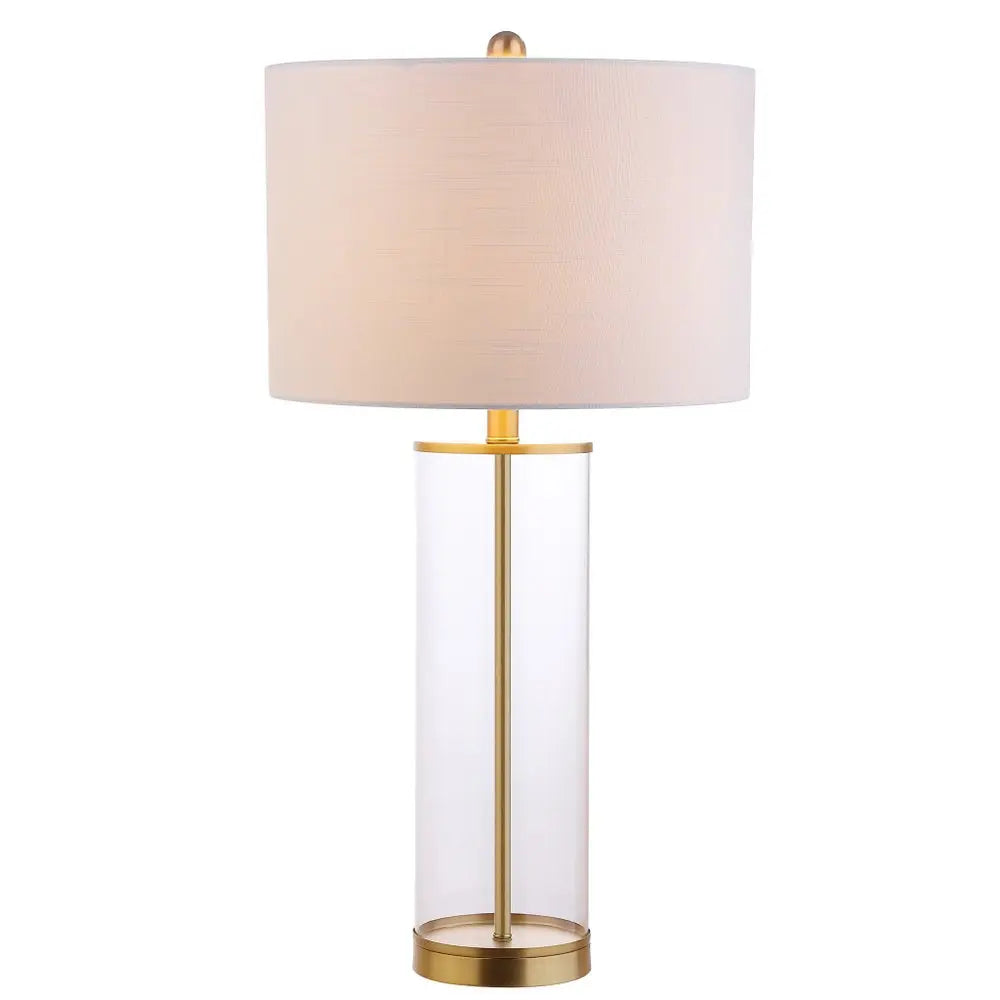 29" Gold Novelty Table Lamp LED With Drum Shade HomeRoots