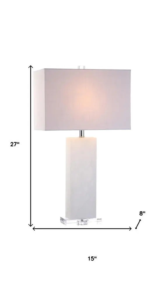27" Clear Novelty Table Lamp LED With Shade HomeRoots