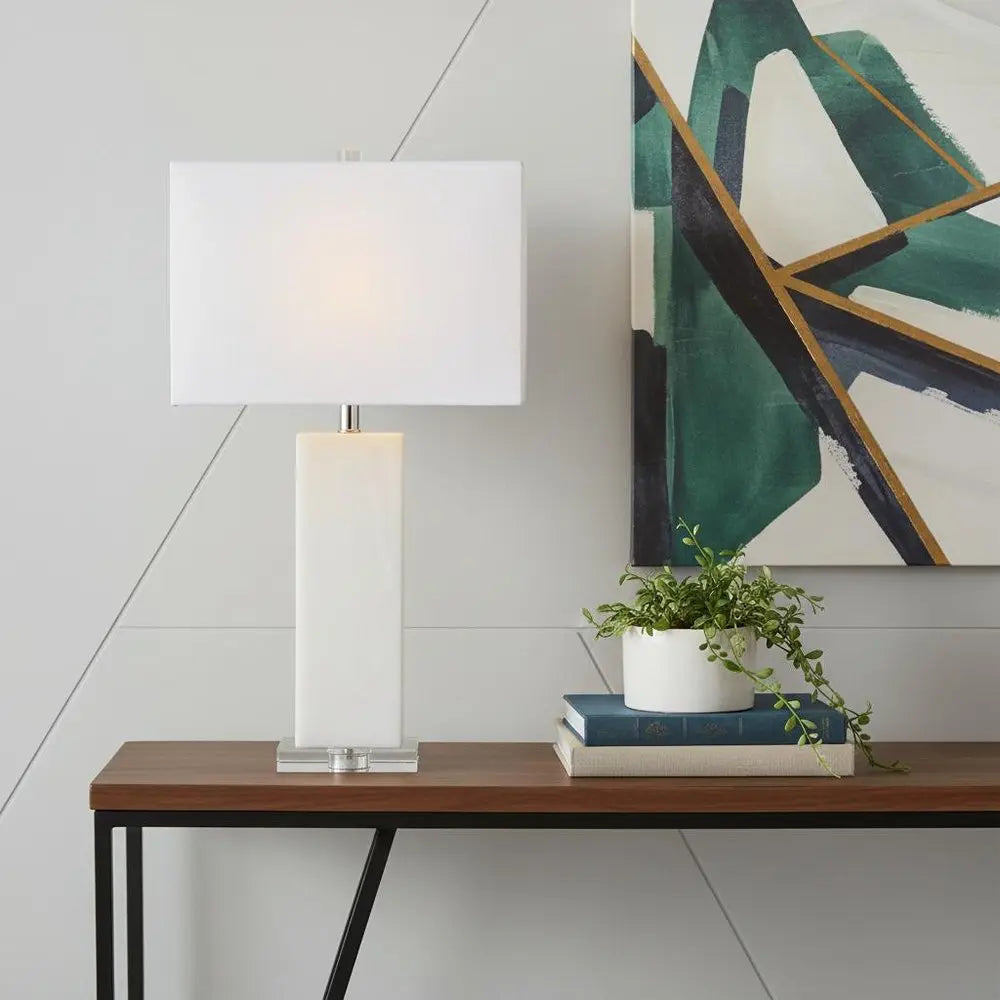 27" Clear Novelty Table Lamp LED With Shade HomeRoots