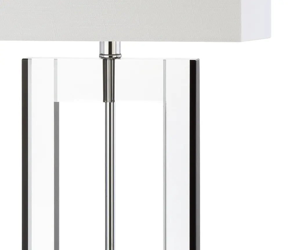 26" Clear Novelty Table Lamp LED With Drum Shade HomeRoots