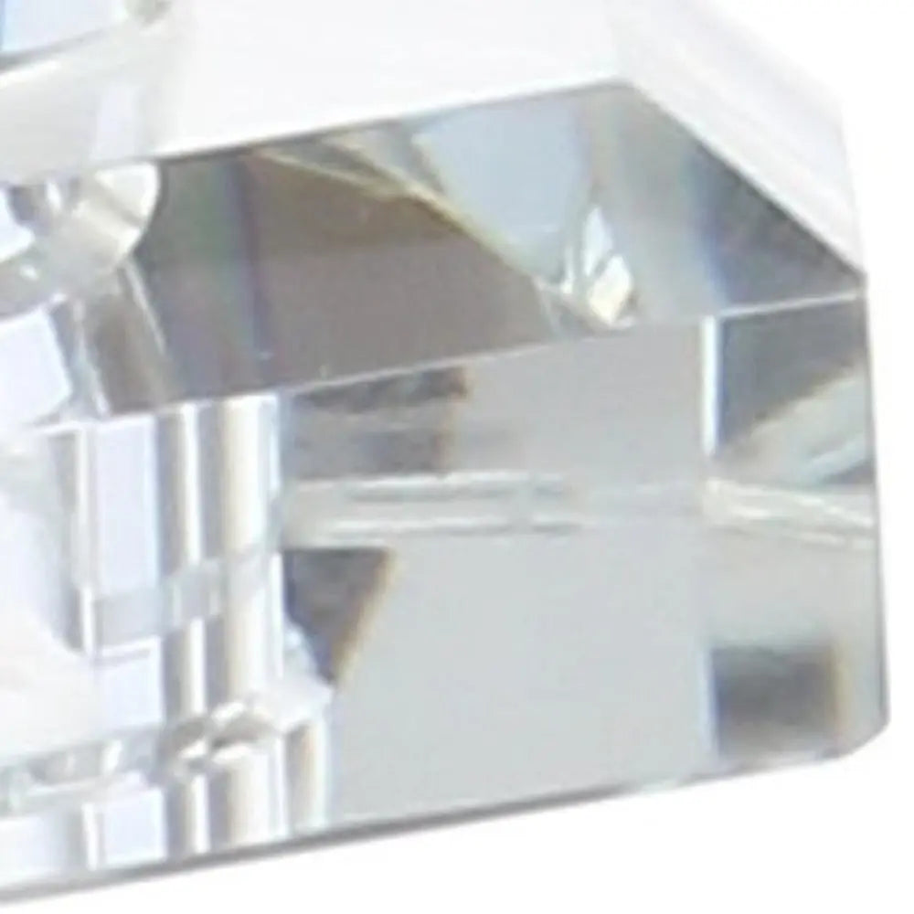 25" Clear Novelty Table Lamp LED With Drum Shade HomeRoots