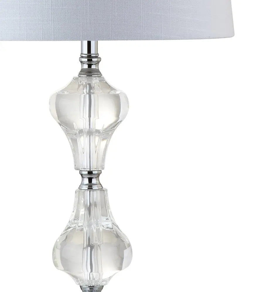26" Silver Novelty Table Lamp LED With Empire Shade HomeRoots