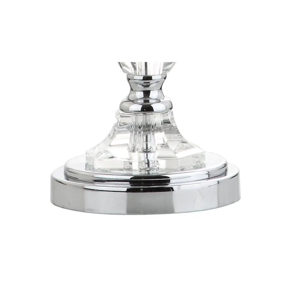 27" Silver Novelty Table Lamp LED With Drum Shade HomeRoots