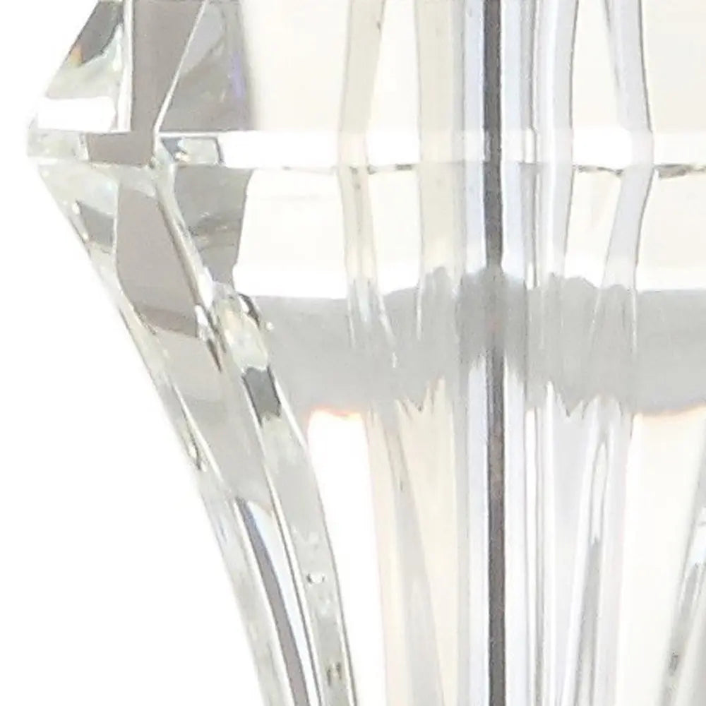 25" Silver Novelty Table Lamp LED With Empire Shade HomeRoots