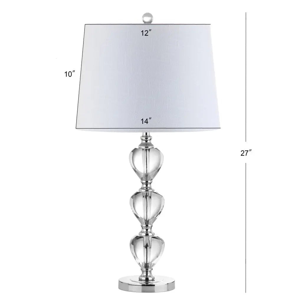 27" Silver Novelty Table Lamp LED With Drum Shade HomeRoots