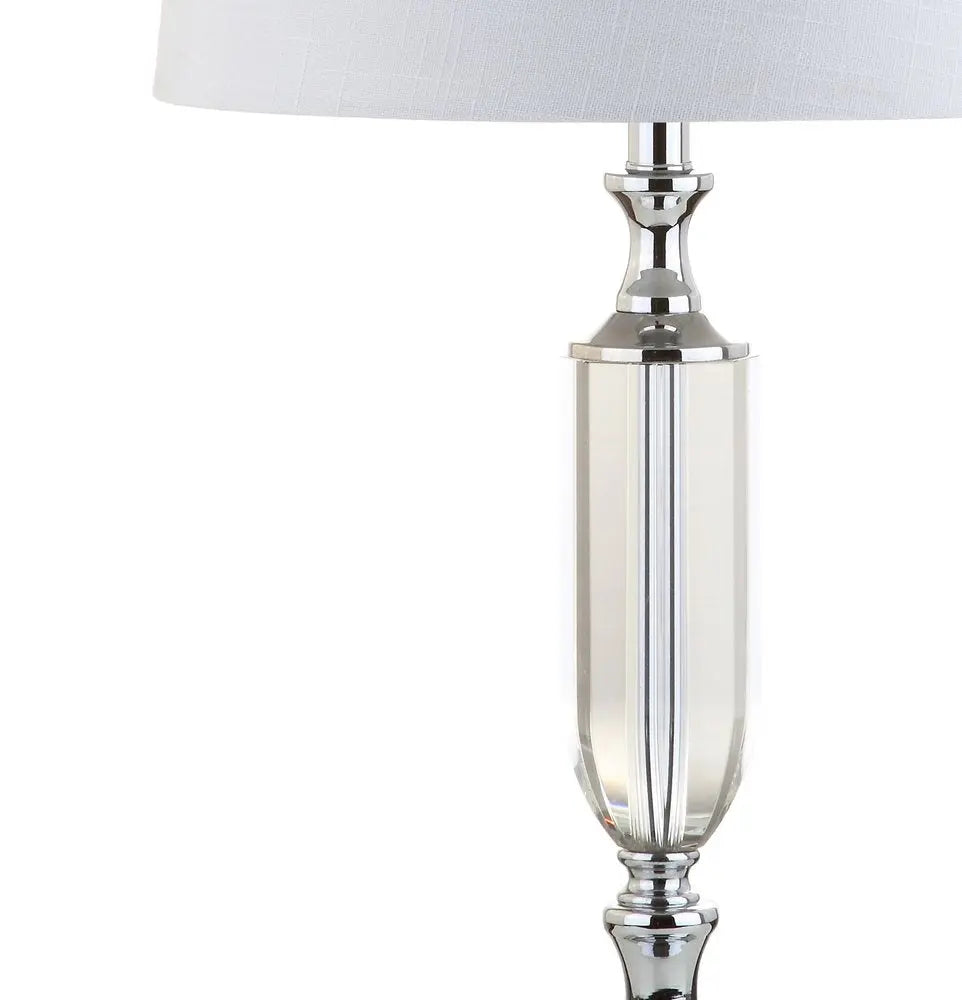 27" Silver Novelty Table Lamp LED With Empire Shade HomeRoots