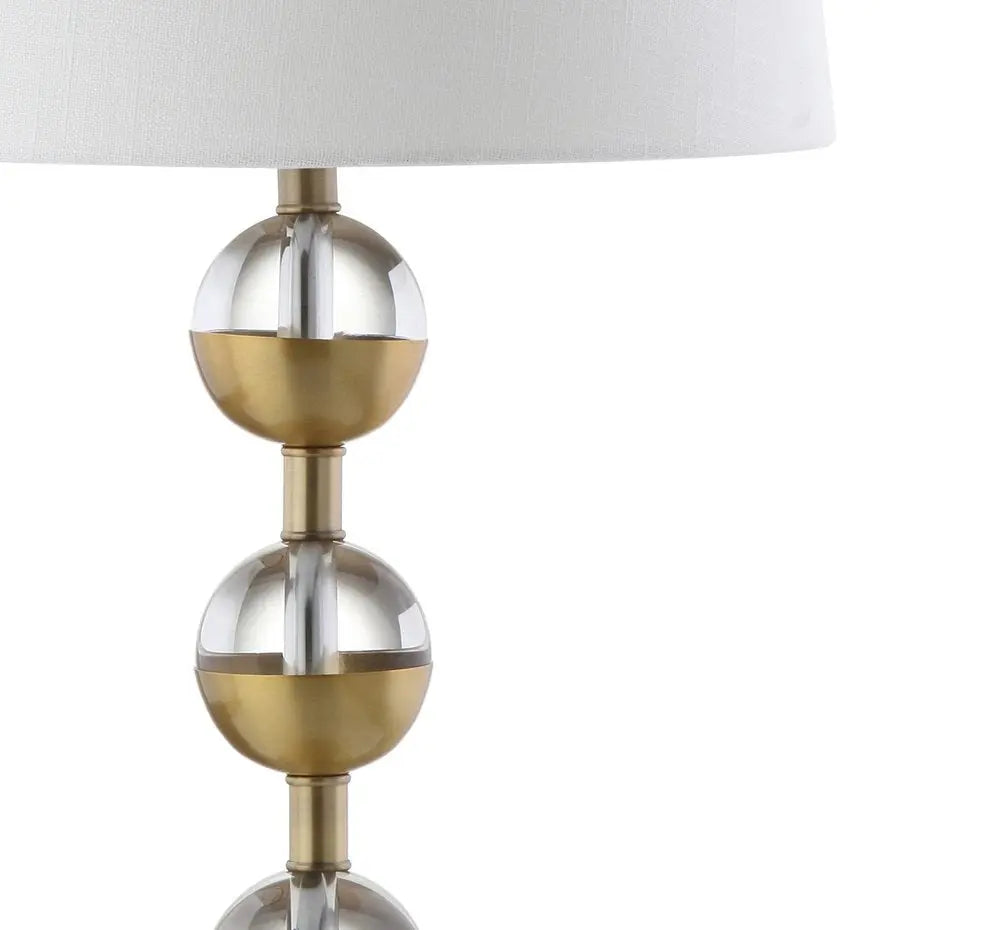 Set of Two 28" Gold Novelty Table Lamps LED With Drum Shades HomeRoots