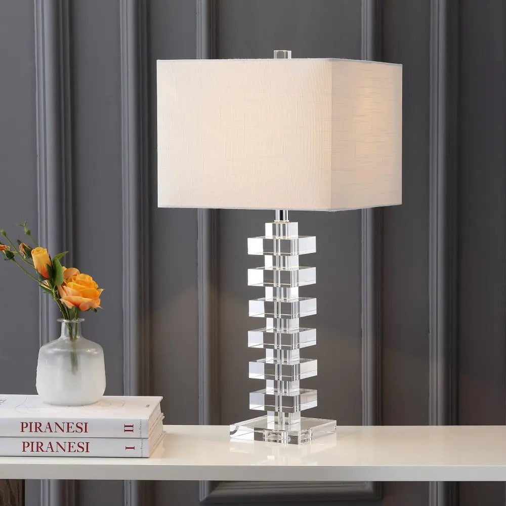 28" Clear Novelty Table Lamp LED With Shade HomeRoots