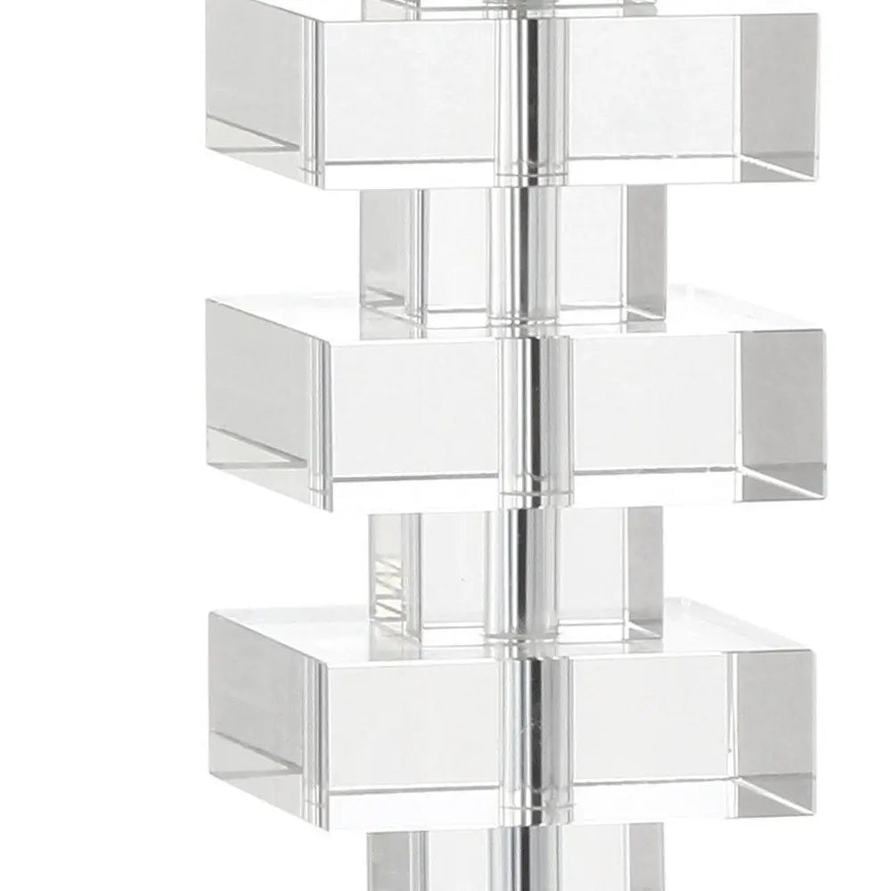 28" Clear Novelty Table Lamp LED With Shade HomeRoots