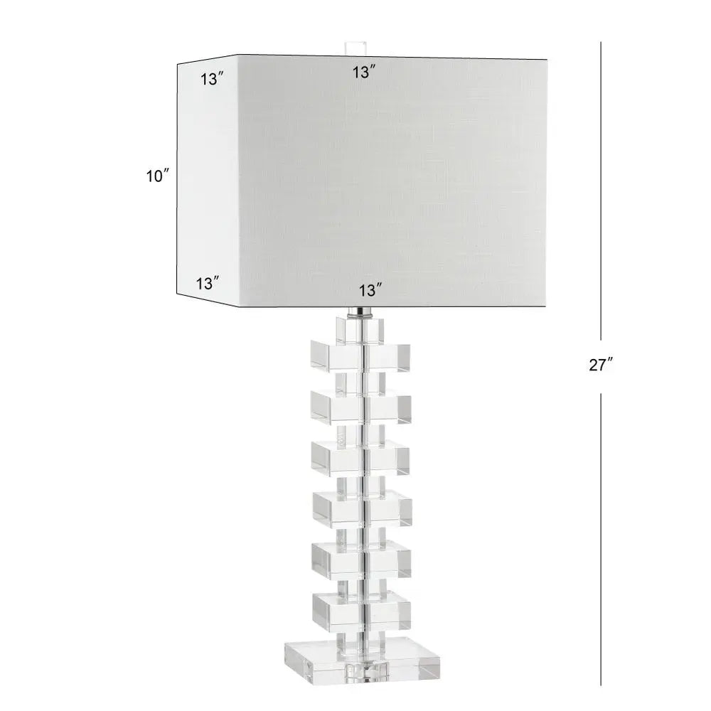 28" Clear Novelty Table Lamp LED With Shade HomeRoots