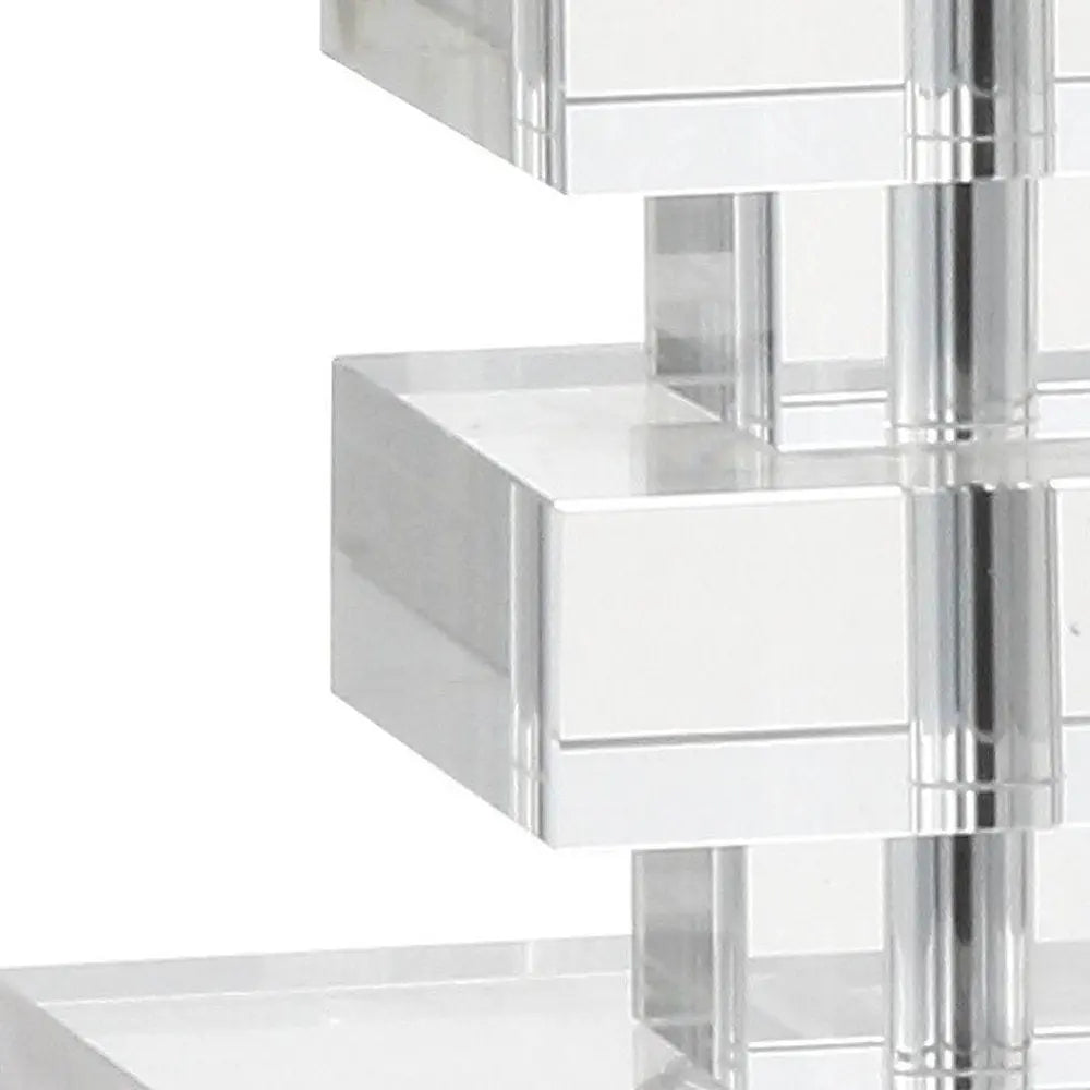 28" Clear Novelty Table Lamp LED With Shade HomeRoots