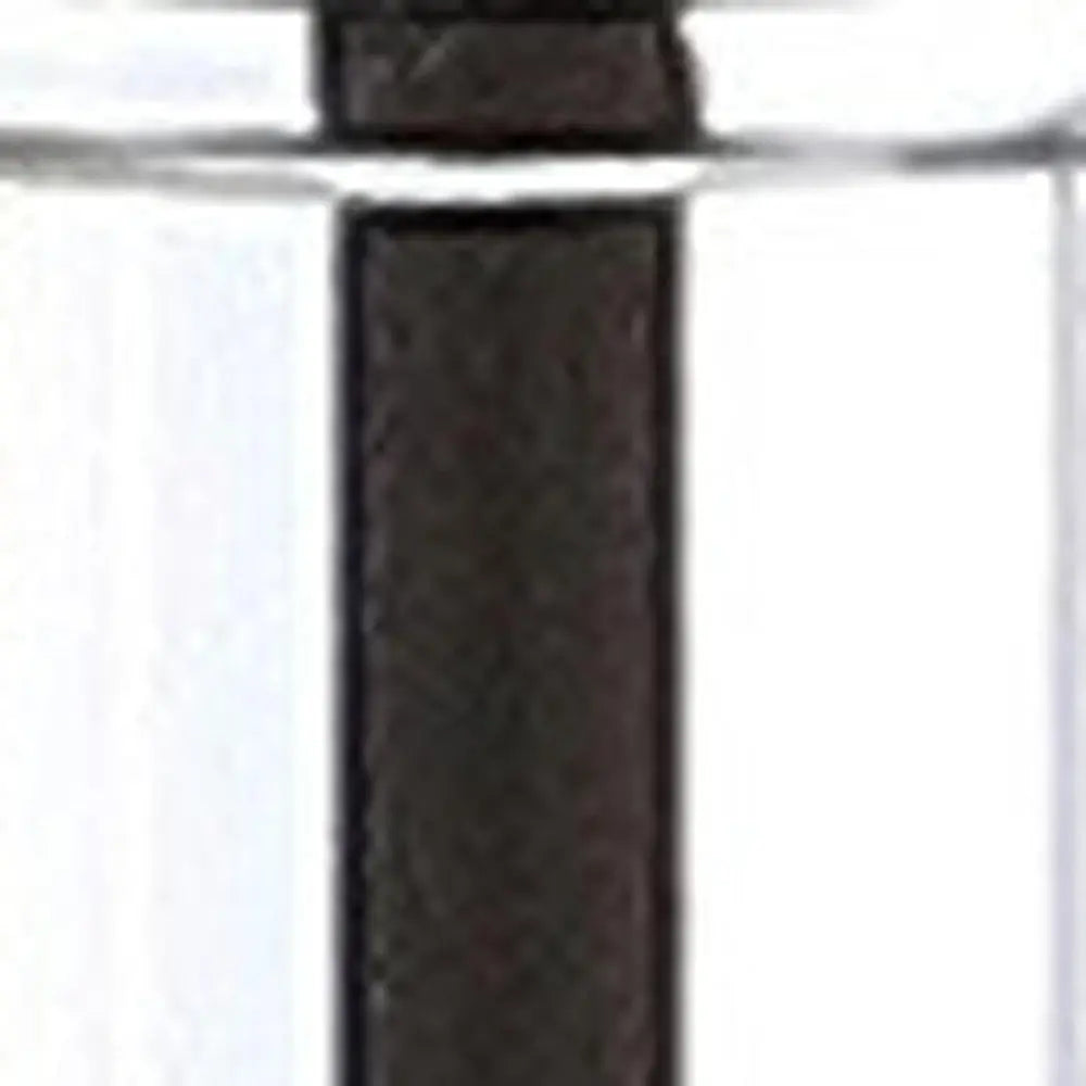 Set of Two 33" Silver Novelty Table Lamps LED With Drum Shades HomeRoots