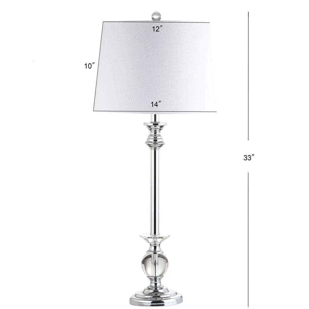 Set of Two 33" Silver Novelty Table Lamps LED With Drum Shades HomeRoots