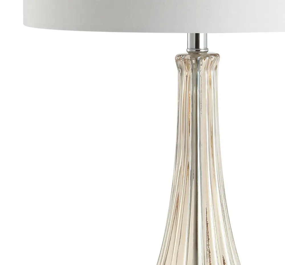 33" Clear Novelty Table Lamp LED With Drum Shade HomeRoots
