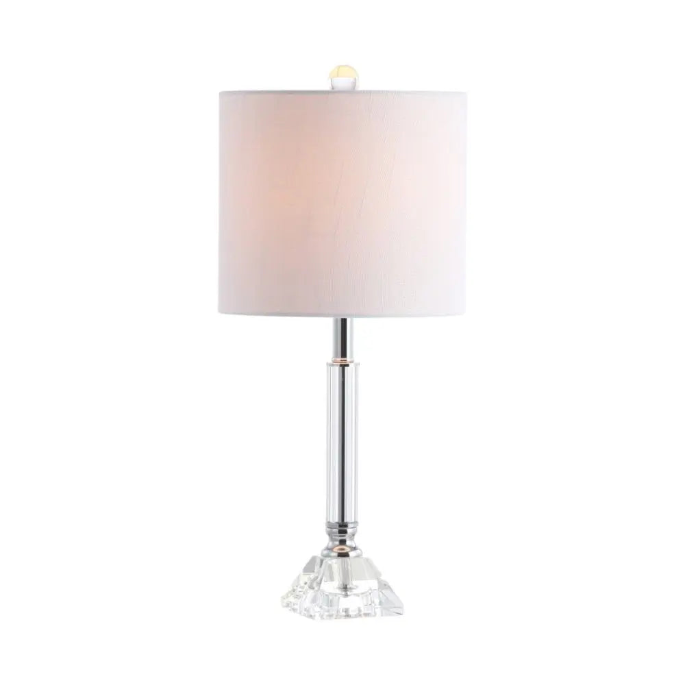 Set of Two 20" Clear Novelty Table Lamps LED With Globe Shades HomeRoots