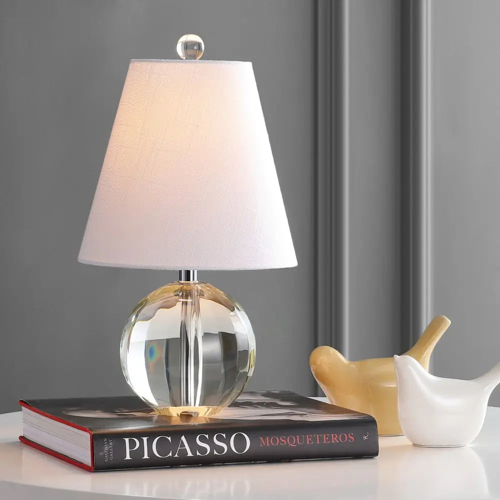 16" Clear Novelty Table Lamp LED With Empire Shade HomeRoots
