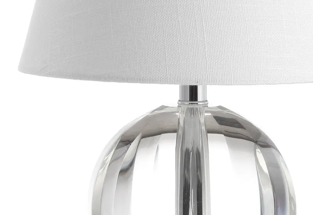 16" Clear Novelty Table Lamp LED With Empire Shade HomeRoots