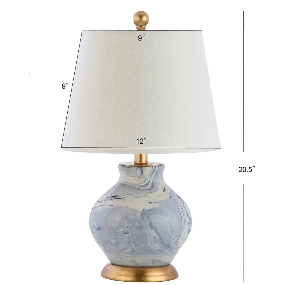 21" Gold Novelty Table Lamp LED With Empire Shade HomeRoots
