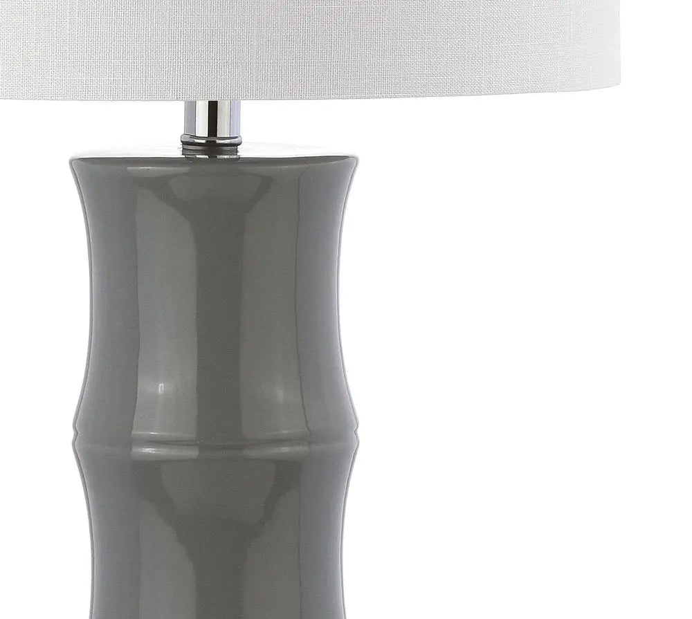 27" Clear Novelty Table Lamp LED With Drum Shade HomeRoots