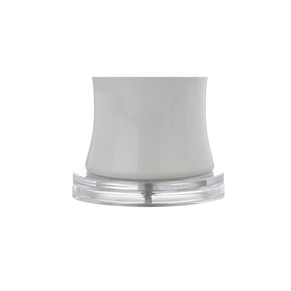 27" Clear Novelty Table Lamp LED With Drum Shade HomeRoots