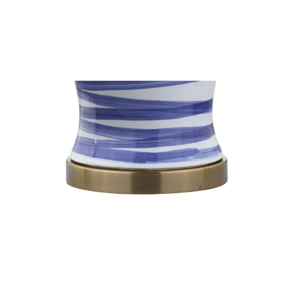 29" Gold Novelty Table Lamp LED With Drum Shade HomeRoots