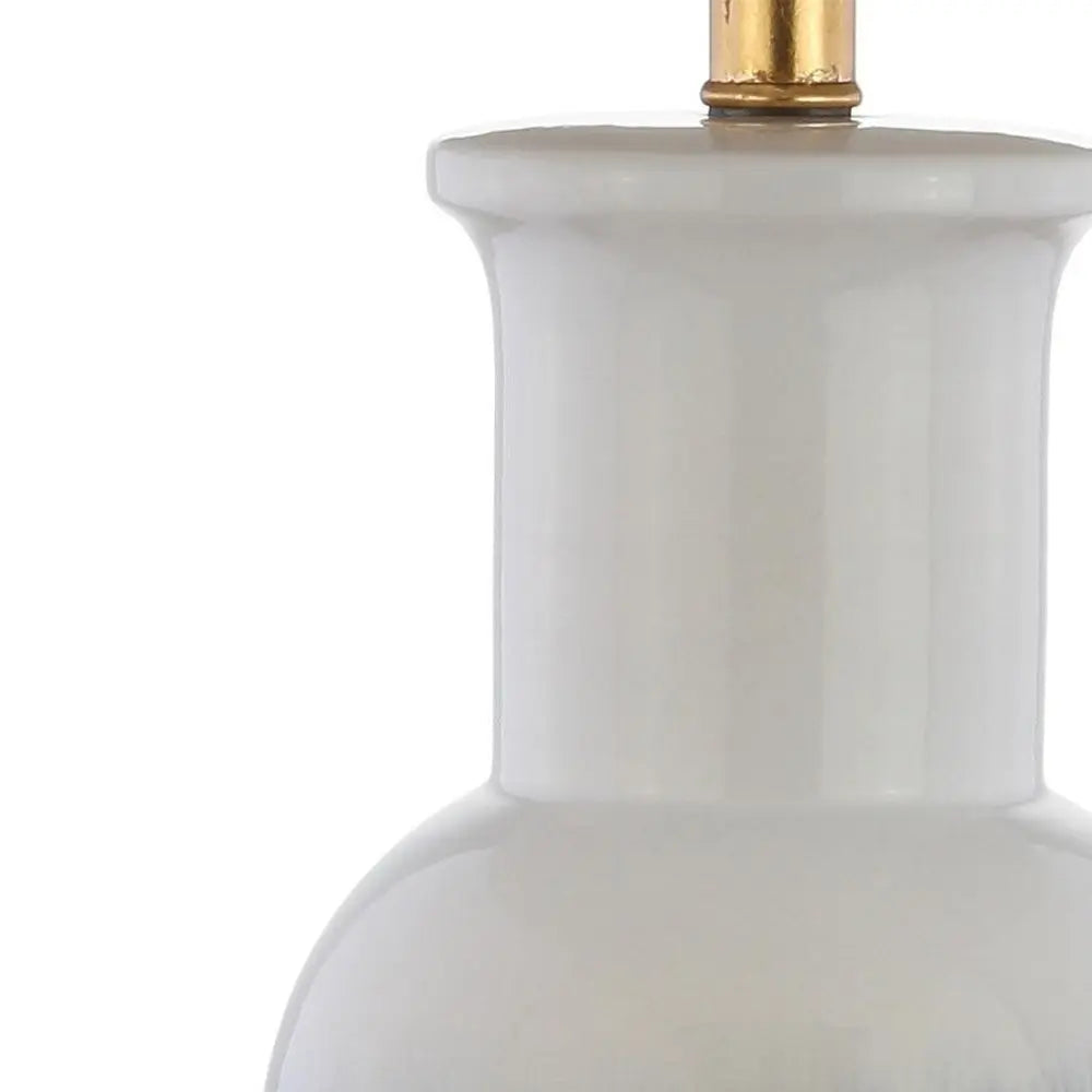 32" Gold Novelty Table Lamp LED With Drum Shade HomeRoots