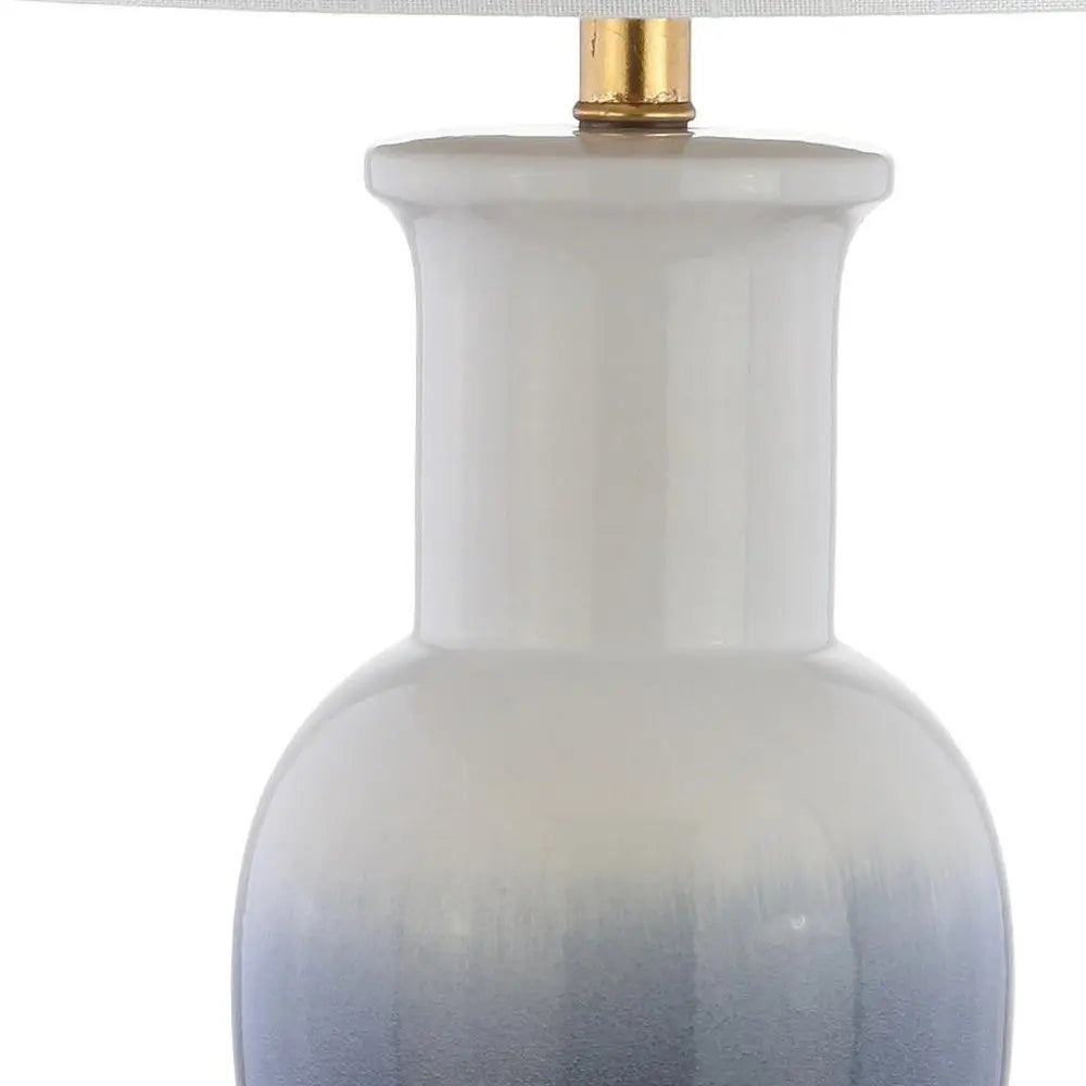 32" Gold Novelty Table Lamp LED With Drum Shade HomeRoots