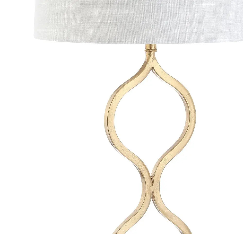 32" Clear Novelty Table Lamp LED With Drum Shade HomeRoots