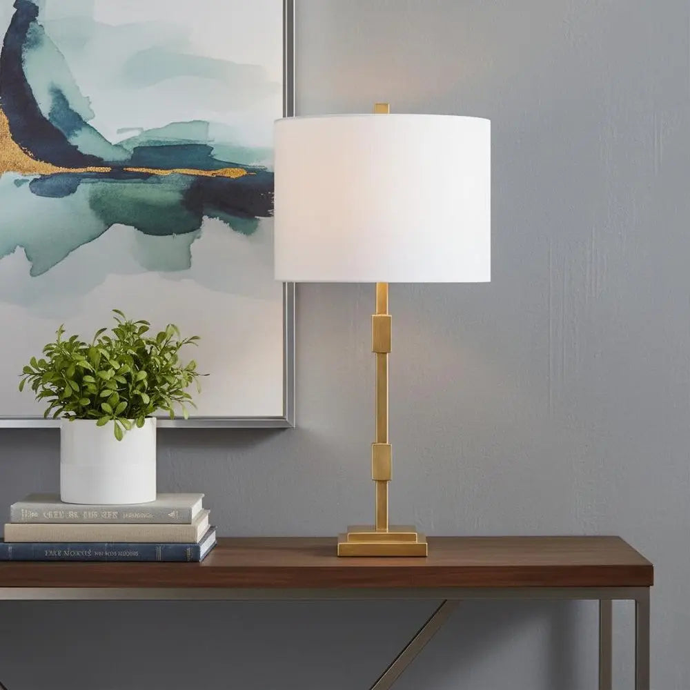 29" Gold Novelty Table Lamp LED With Globe Shade HomeRoots