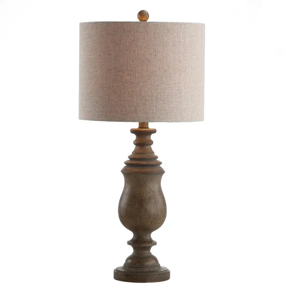 29" Brown Novelty Table Lamp LED With Globe Shade HomeRoots
