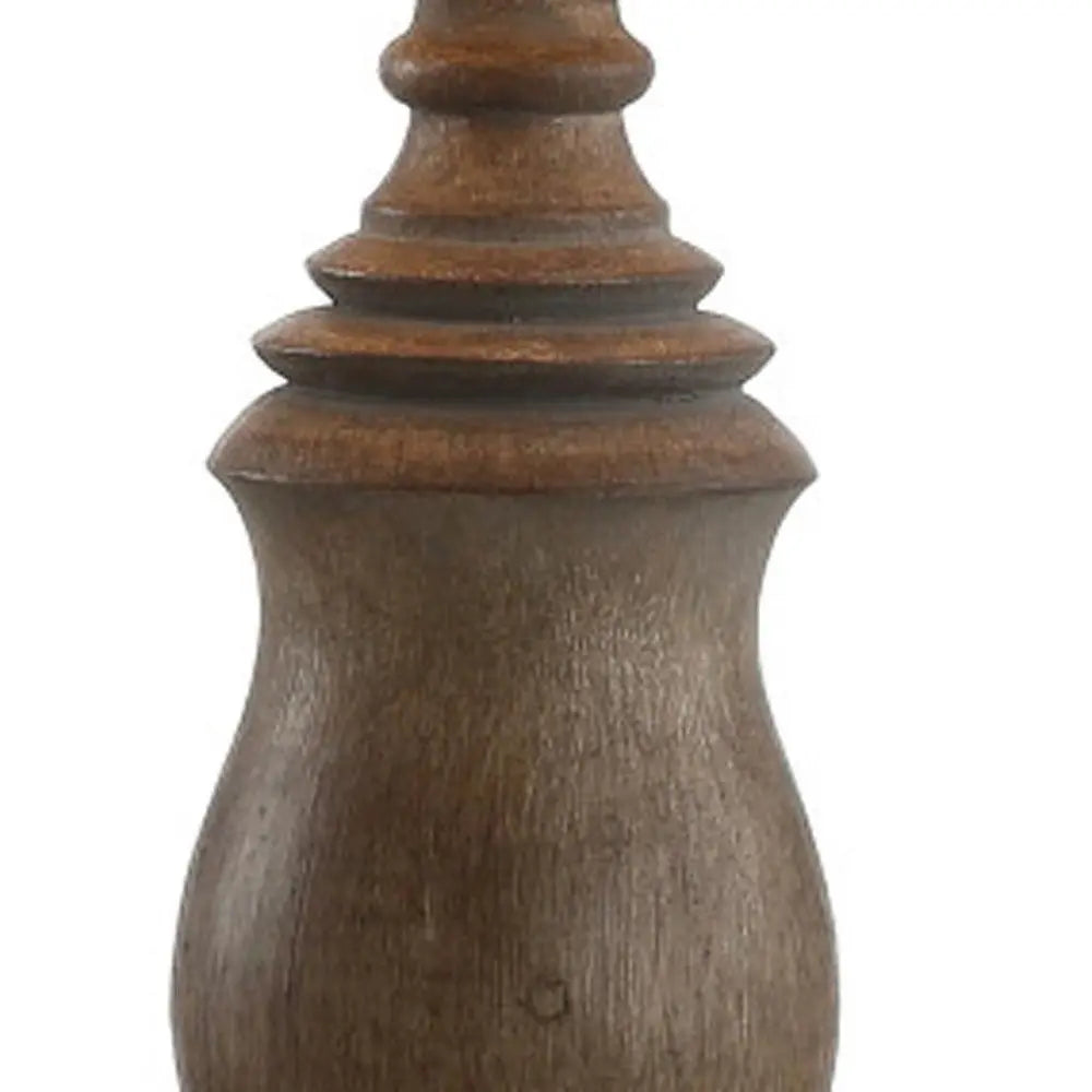 29" Brown Novelty Table Lamp LED With Globe Shade HomeRoots