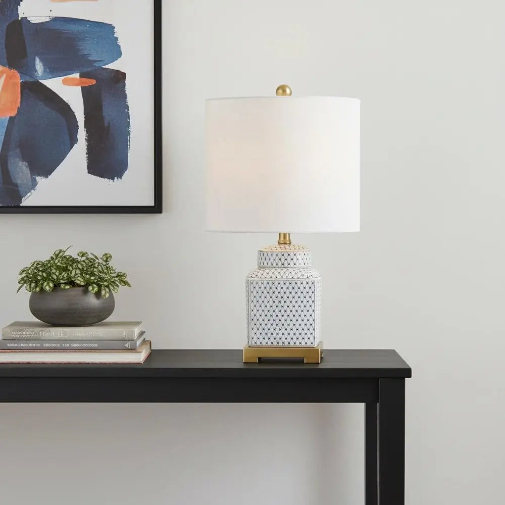 22" Gold Novelty Table Lamp LED With Globe Shade HomeRoots