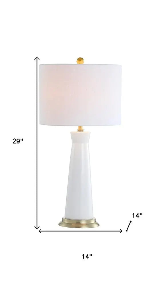 29" Gold Novelty Table Lamp LED With Globe Shade HomeRoots