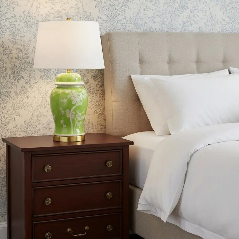 30" Gold Novelty Table Lamp LED With Empire Shade HomeRoots