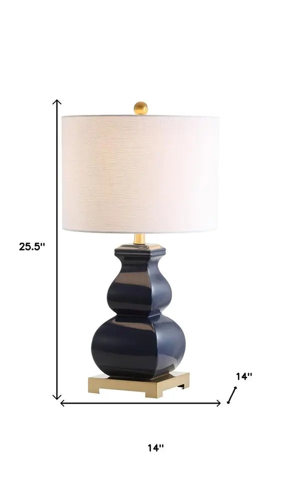 26" Gold Novelty Table Lamp LED With Globe Shade HomeRoots