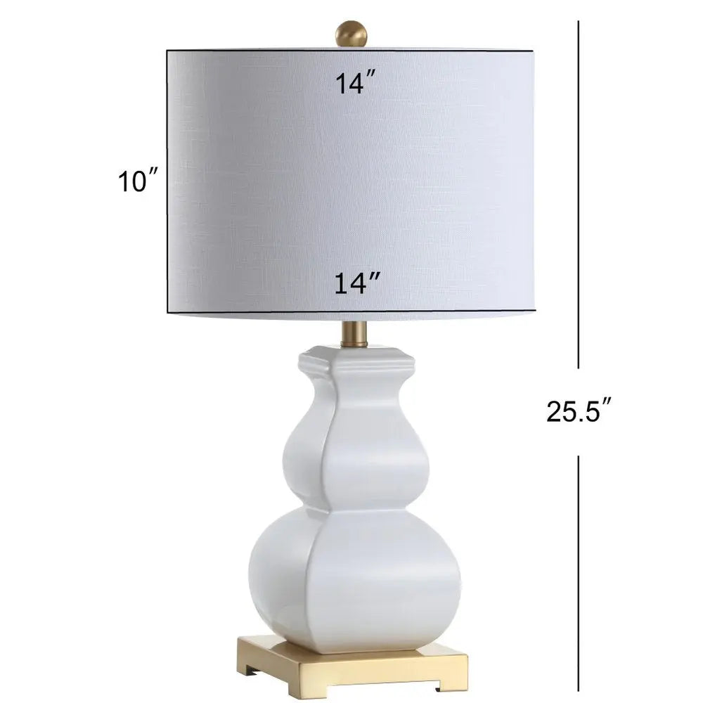 26" Gold Novelty Table Lamp LED With Globe Shade HomeRoots
