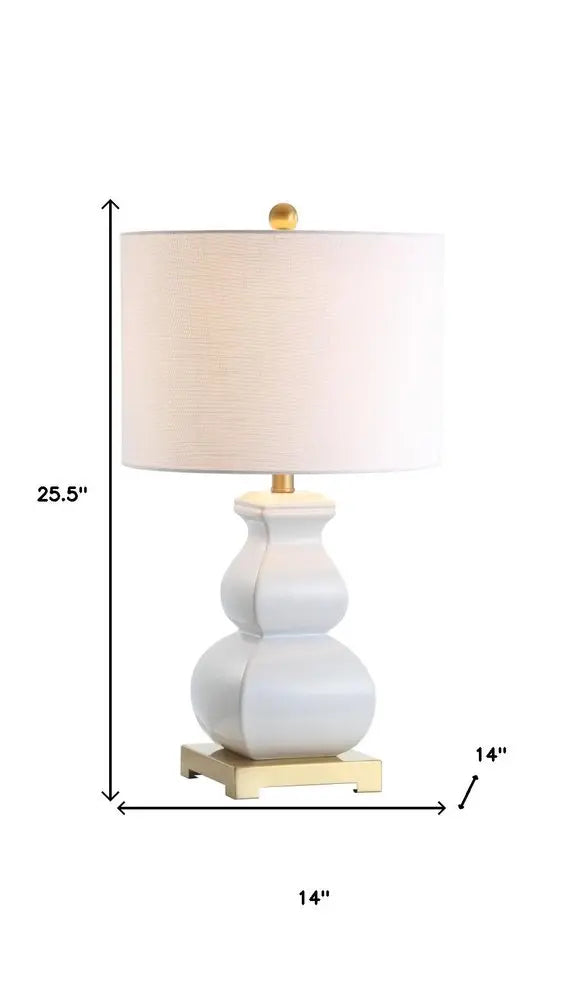 26" Gold Novelty Table Lamp LED With Globe Shade HomeRoots