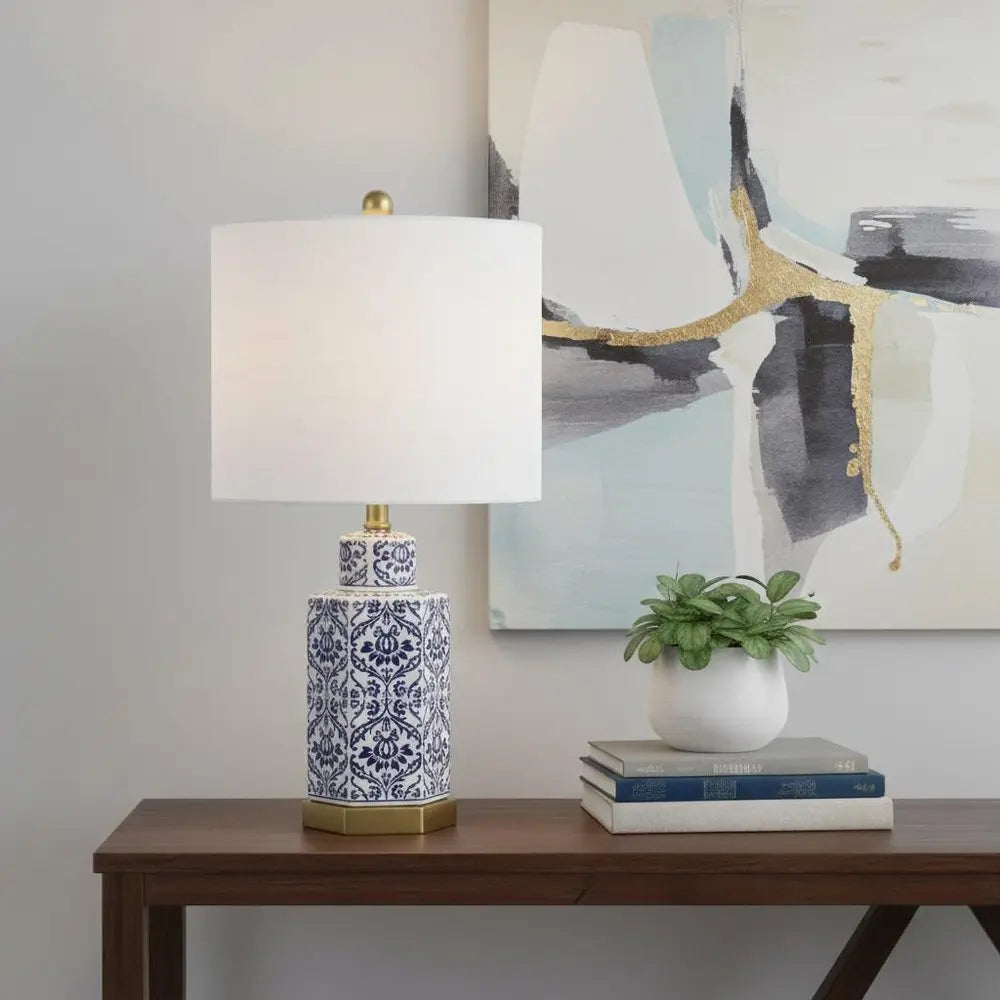 24" Gold Novelty Table Lamp LED With Globe Shade HomeRoots